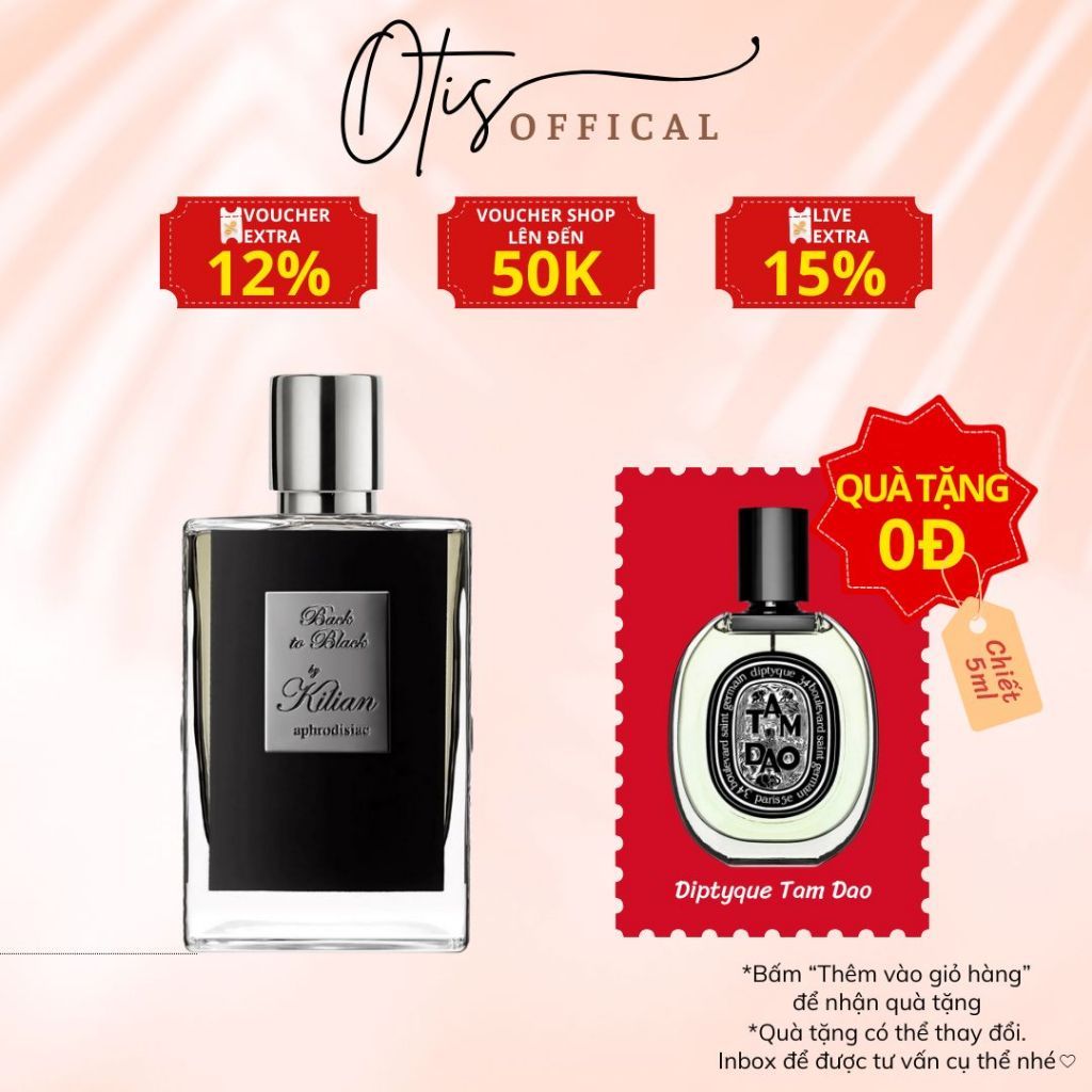 Nước Hoa Chiết 10ml Unisex Kilian Back to Black Hương Thơm Mê hoặc, Quyến rũ, Sang trọng