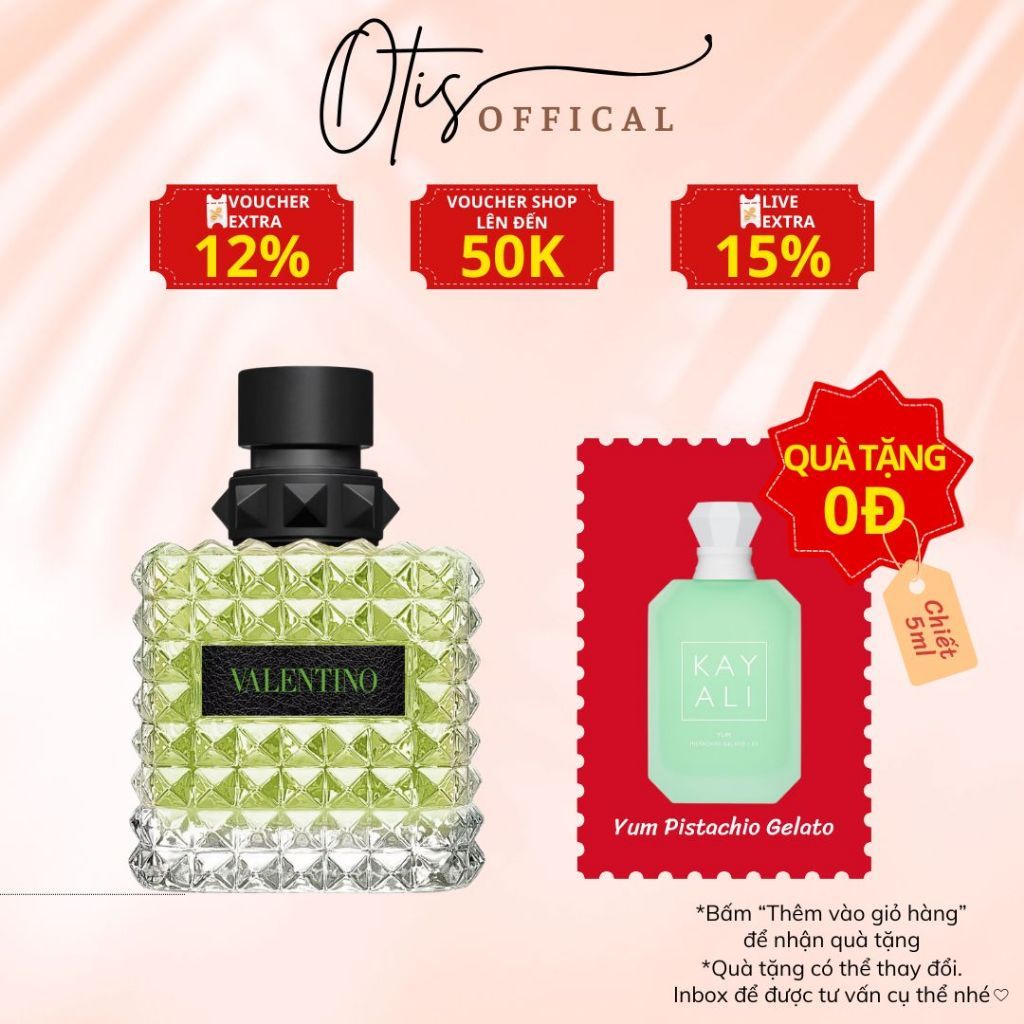Nước Hoa Chiết 10ml Unisex Valentino Donna Born in Roma Green Hương Thơm Hiện đại, Gợi cảm