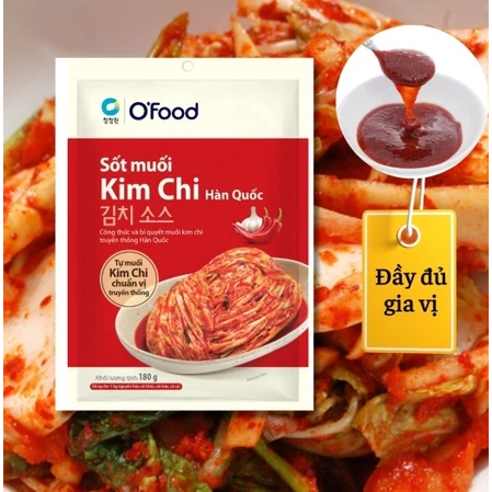 Combo 3 sốt muối kim chi O'Food 180g
