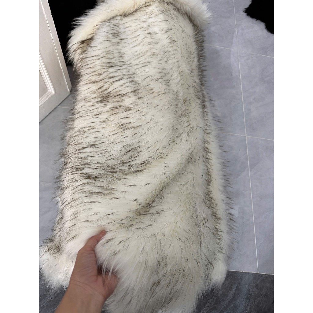 THẢM LÔNG MÀU TRẮNG PHỚT DÀY LÔNG 5CM - MẪU MỚI VỀ