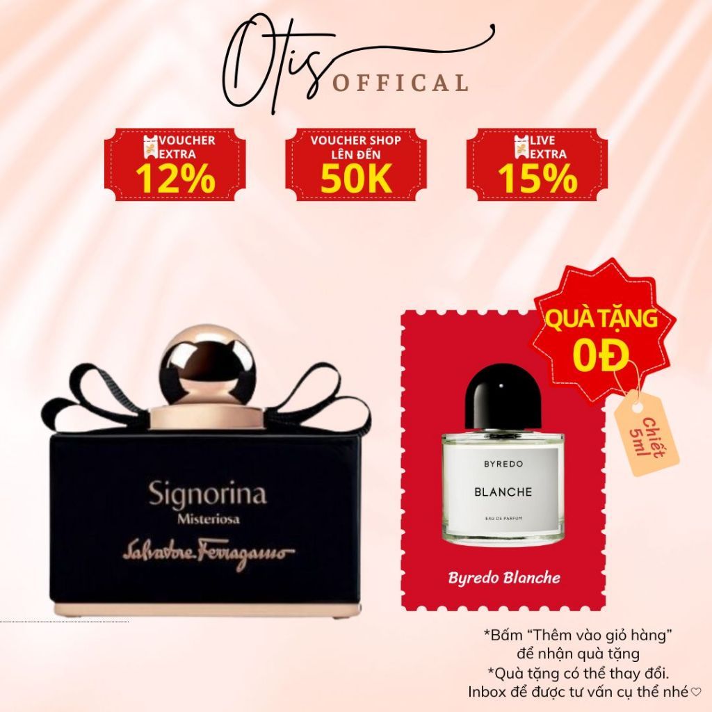 Nước Hoa Chiết 10ml Nữ Salvatore Ferragamo Signorina Misteriosa EDP (đen) Hương Thơm Ngọt ngào