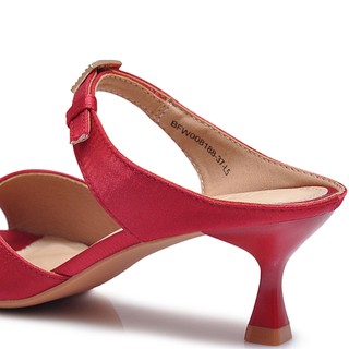 DÉP THỜI TRANG SI TPR NỮ BITI'S BFW008188DOO - màu đỏ - size35 đến 39