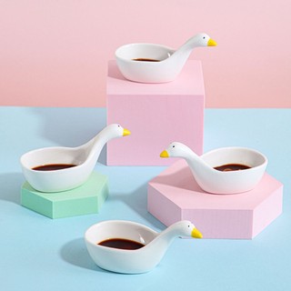 Bát Nước Chấm THIÊN NGA Trắng Bằng Sứ Đựng Gia Vị, Nước Chấm TRang Trí Bàn Ăn - Chén Sứ Cao Cấp Decor Bàn Tiệc