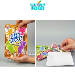 Kẹo Que Bàn Chân Big Foot Bột Chua Hương Trái Cây - 72g/ Gói