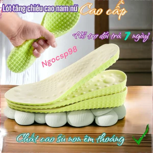 Cặp lót giầy tăng chiều cao hàng chuẩn xịn cao cấp 2026 , chất liệu cao su non êm thoáng đàn hồi không biến dạng
