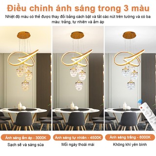 Đèn Chùm,Trang Trí Phòng Khách Tặng Bóng LED đèn thả trần【Bảo hành 3 năm】