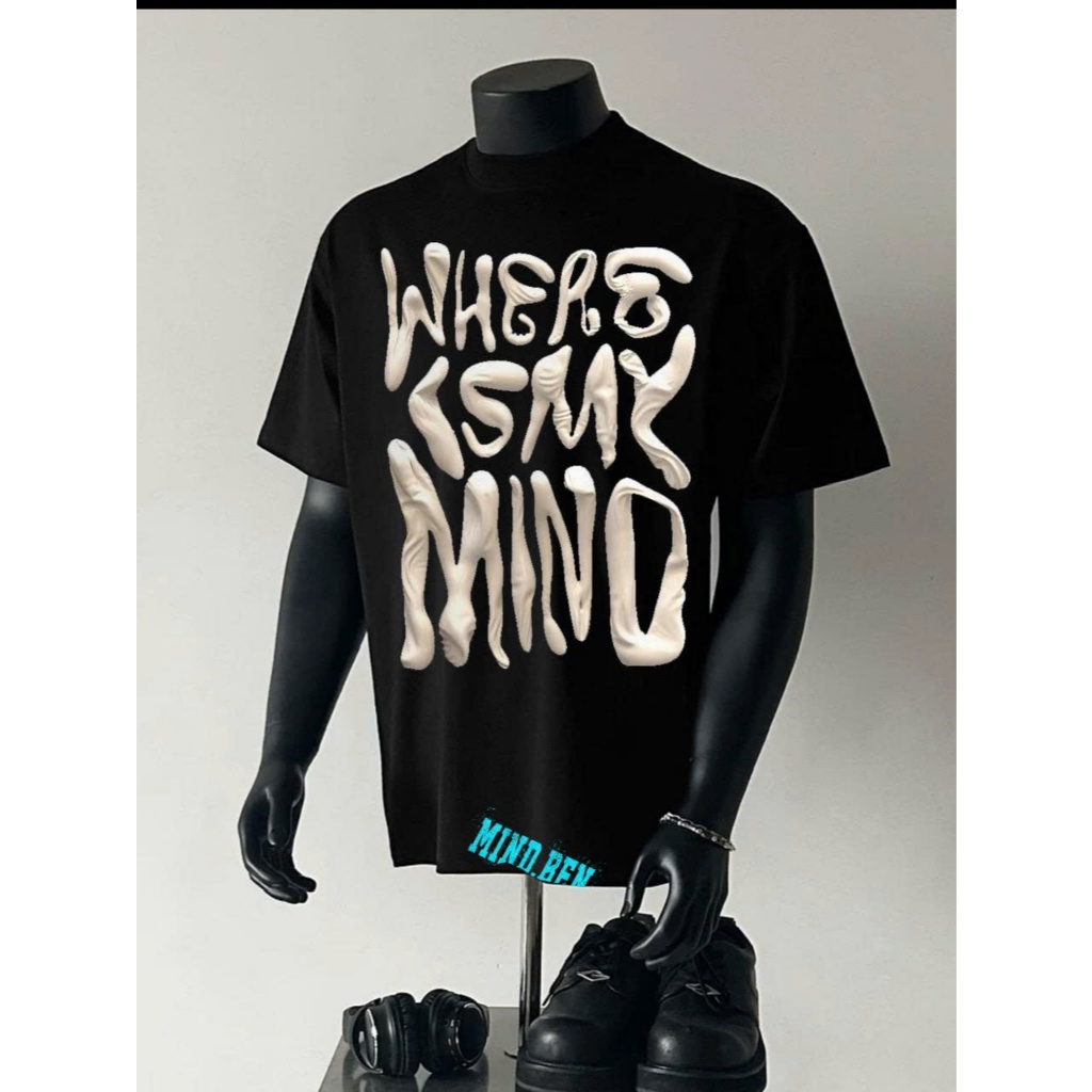 Áo thun Stee Cổ tròn WHERE IS MY MIND Localbrand ICVCVNI Unisex Cotton