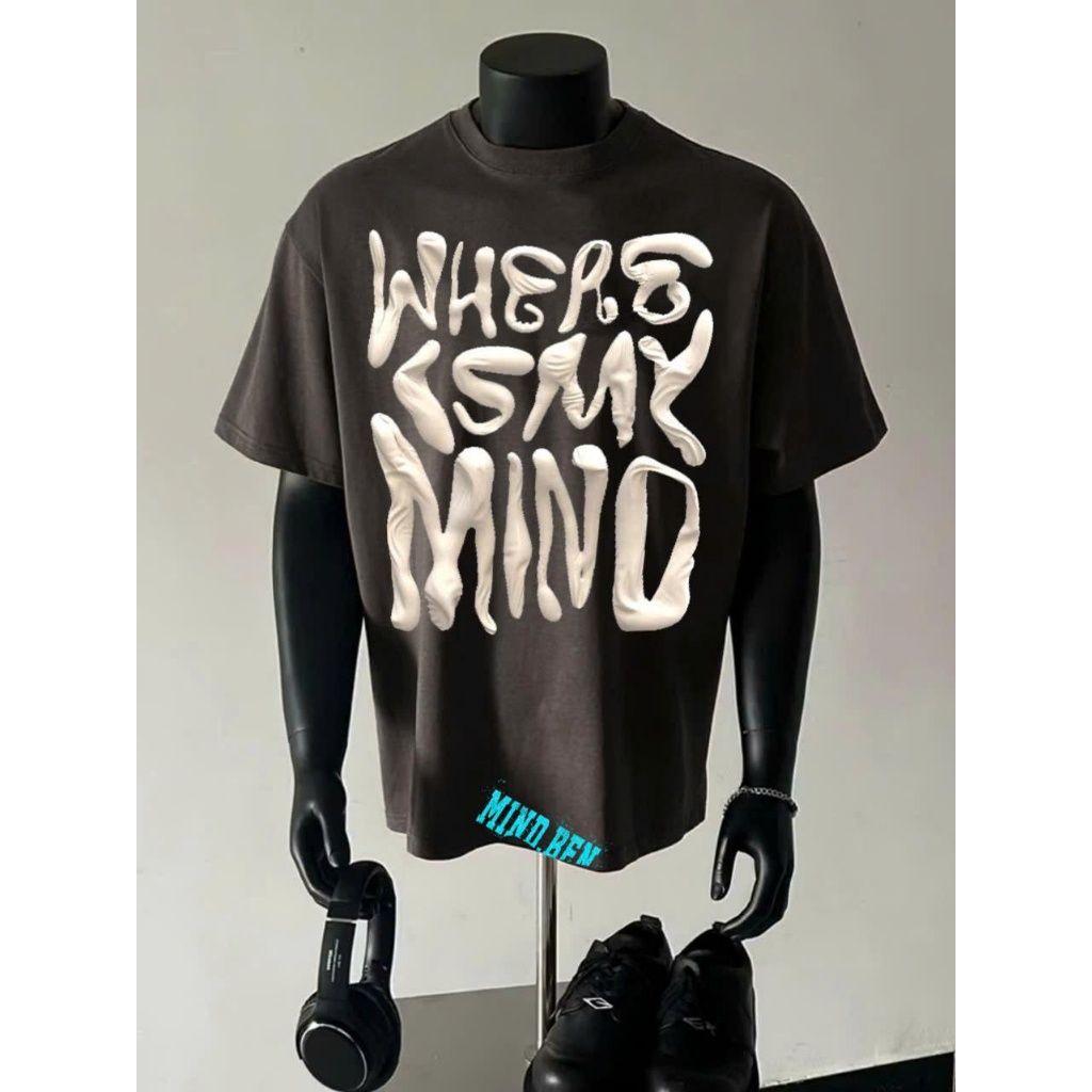 Áo thun Stee Cổ tròn WHERE IS MY MIND Localbrand ICVCVNI Unisex Cotton