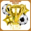 Bóng hình quả bóng đá trang trí sinh nhật cho bé - cup Champion