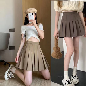 Váy ngắn Hàn Quốc eo cao dáng suông có lớp lót chống hớ váy váy cổ vũ