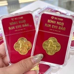 Quà Tặng Bính Ngọ Kim Chi Bảo LNNGUA 0.05 Chỉ Vàng 24k Huy Thanh Jewelry — ảnh 3