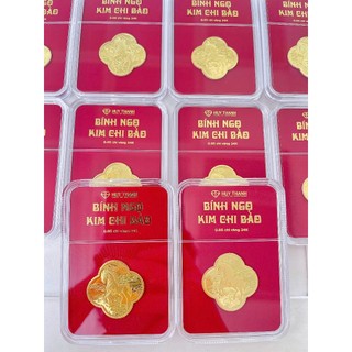 Quà Tặng Bính Ngọ Kim Chi Bảo LNNGUA 0.05 Chỉ Vàng 24k Huy Thanh Jewelry