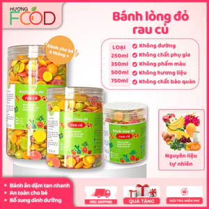 Bánh lòng đỏ trứng rau củ cho bé ăn dặm 6M+, bánh ăn dặm thơm ngon bổ sung dinh dưỡng | HƯƠNG FOOD