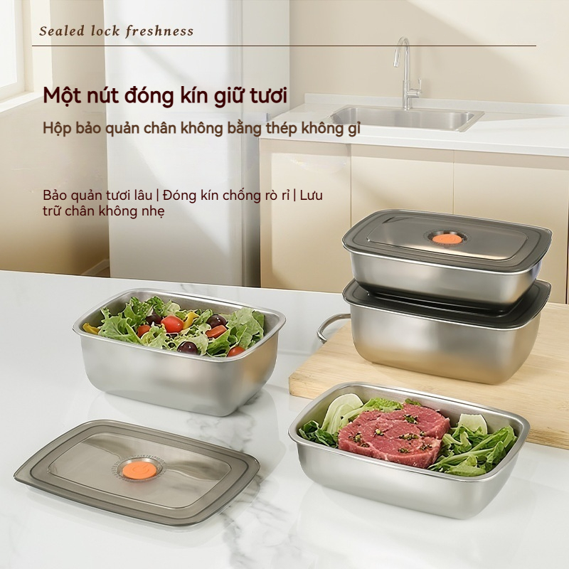 Hộp Đựng Thực Phẩm Có Nắp Kín 1500ml Chống Tràn Chống Mùi Hiệu Quả Bảo Quản Thức Ăn Trong Tủ Lạnh