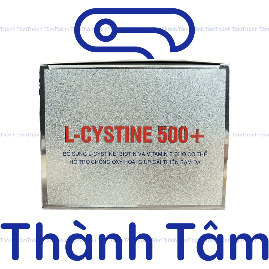 Viên mọc tóc L - Cystine 500+ giảm rụng tóc, bổ sung dưỡng chất giúp da giảm nám, tàn nhang - Hộp 60 viên