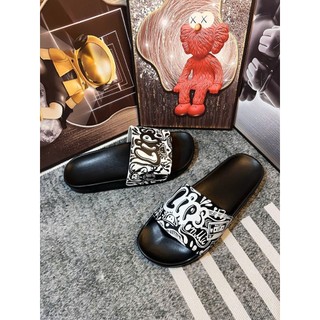 Dép quai ngang nam nữ hoạ tiết phi hành gia in UV đế chống trơn size 36-43, dép boy phố
