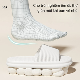 Dép (Chao) Nam Nữ Kẻ Tăm Đi Trong Nhà Êm Chân Chống Trơn Trượt, Dép Đi Trong Nhà Phòng Tắm Văn Phòng Đế Dày 88539