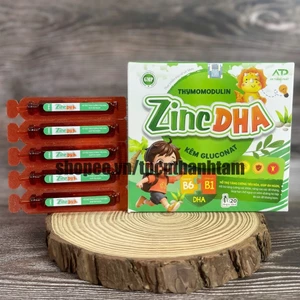 Siro ZinC DHA cho bé tăng cường tiêu hoá, đề kháng, tăng hệ miễn dịch - Hộp 20 ống