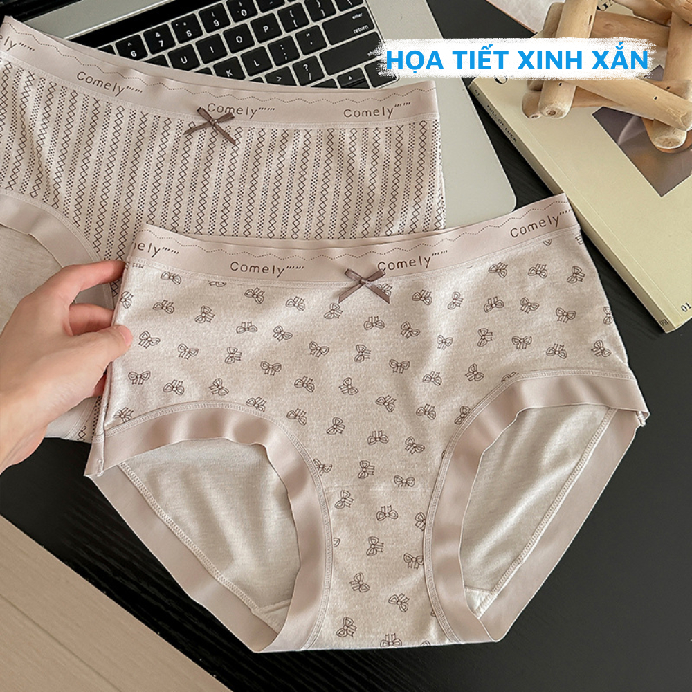 [Deal Shock] Quần lót nữ chất cotton viền su mềm mại, quần chíp nữ đáy kháng khuẩn ZANABRA L8383