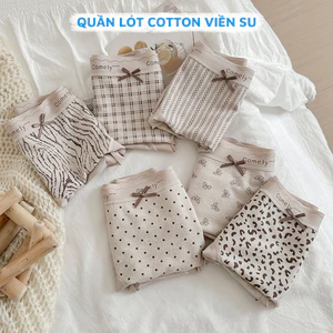 Quần lót nữ chất cotton viền su mềm mại, quần chíp nữ đáy kháng khuẩn ZANABRA L8383