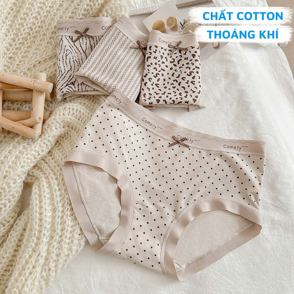 [Deal Shock] Quần lót nữ chất cotton viền su mềm mại, quần chíp nữ đáy kháng khuẩn ZANABRA L8383