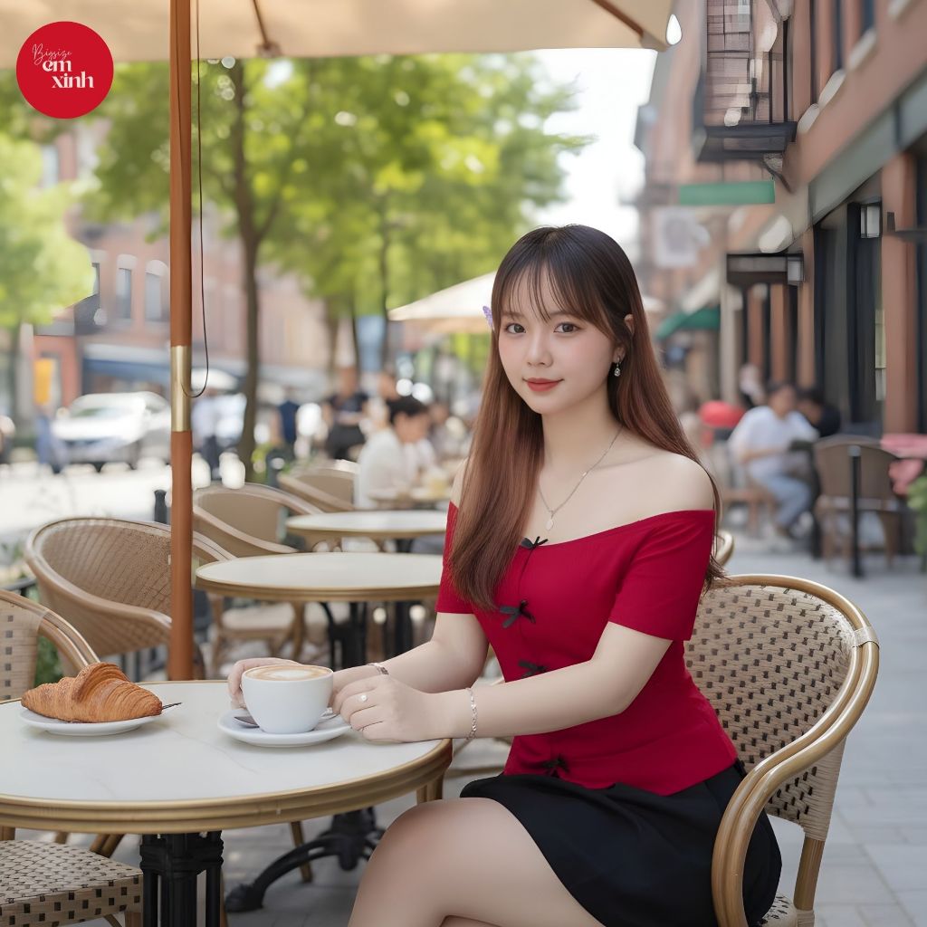 Áo Thun Nữ Trễ Vai Phối Nơ Thun Tăm – Áo Thun Nữ Thời Trang Freesize 50–80kg | BS084- Em Xinh Bigsize