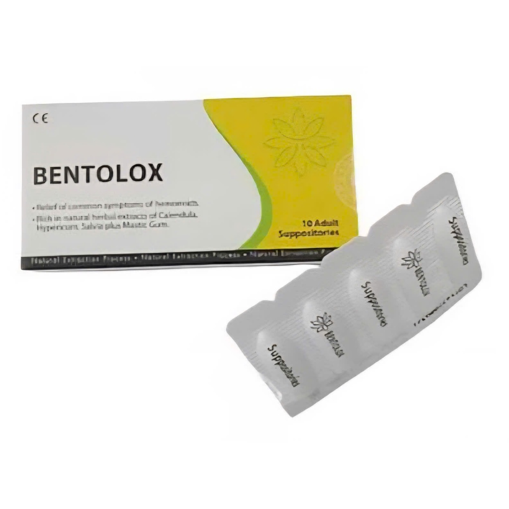 Bentolox - Hỗ trợ làm dịu và bảo vệ niêm mạc trực tràng dùng được cho phụ nữa mang thai hộp 10 viên