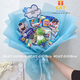 Set quà bánh kẹo chủ đề khủng long sinh nhật bé trai , set quà xanh lá ,lẵng bánh kẹo khủng long, quà sinh nhật bánh kẹo