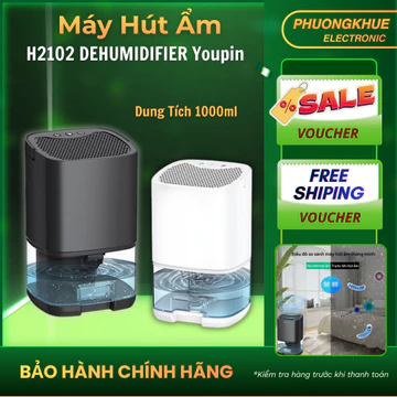 Máy Hút Ẩm Dehumidifier Youpin H2102, Máy Hút Ẩm Mini 1000ml, Nhựa ABS Siêu Bền, Chống Ẩm Bảo Đảm Sức Khỏe An Toàn