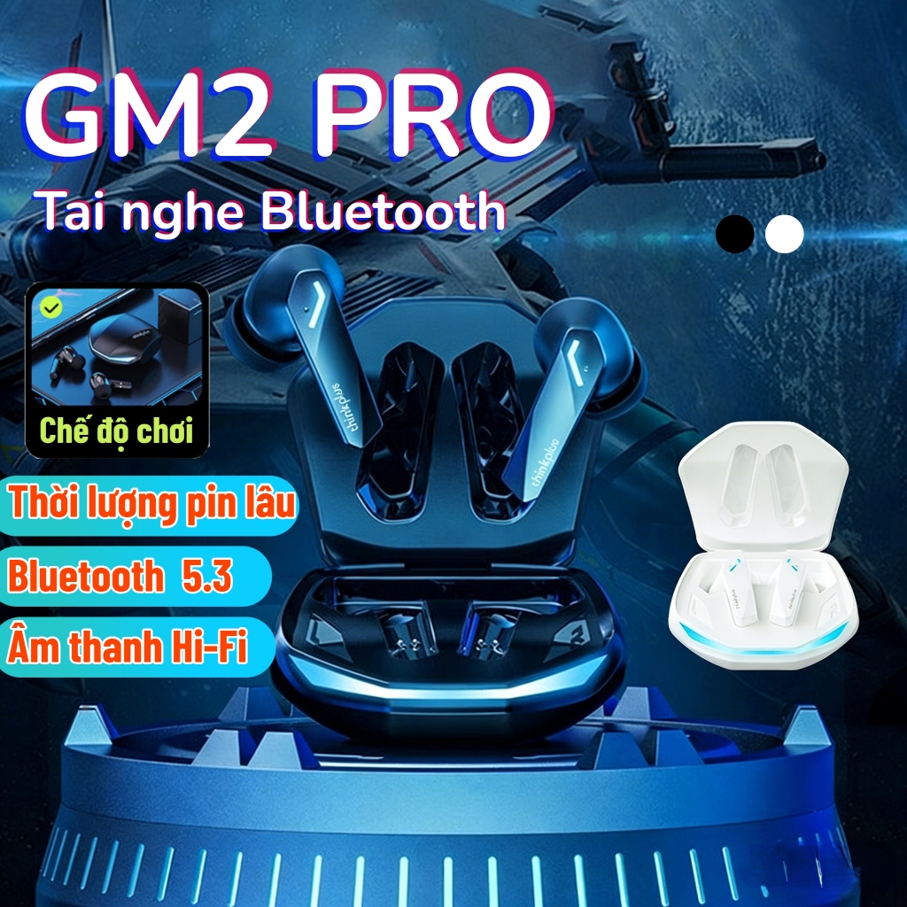 Tai nghe Bluetooth chơi game Lenovo GM2 PRO BT 5.3 TWS HIFI Audio  Tương thích với nhiều thiết bị, độ trễ thấp, có micro