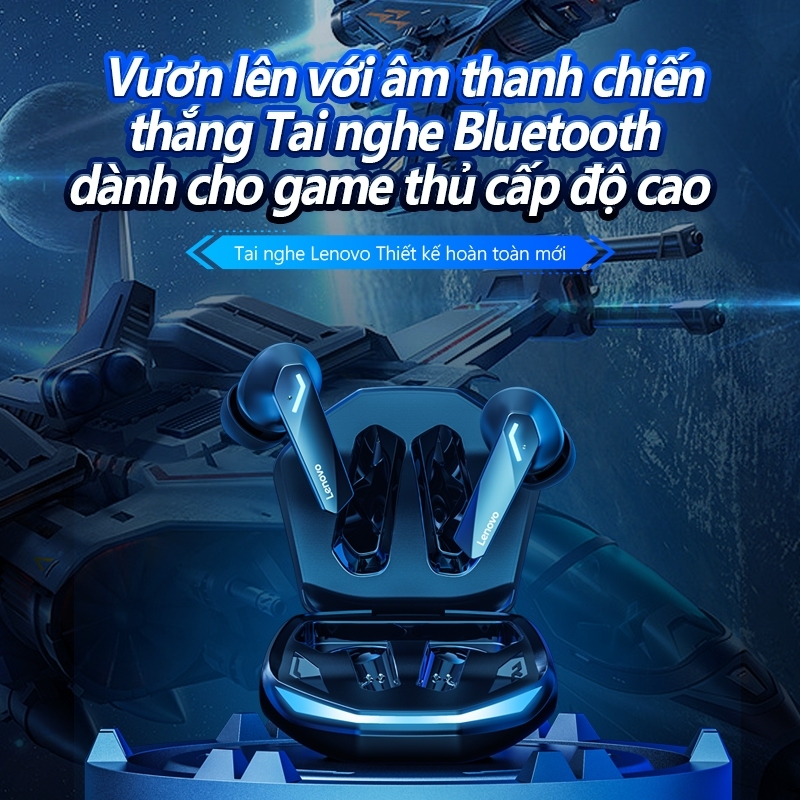 Tai nghe Bluetooth chơi game Lenovo GM2 PRO BT 5.3 TWS HIFI Audio  Tương thích với nhiều thiết bị, độ trễ thấp, có micro