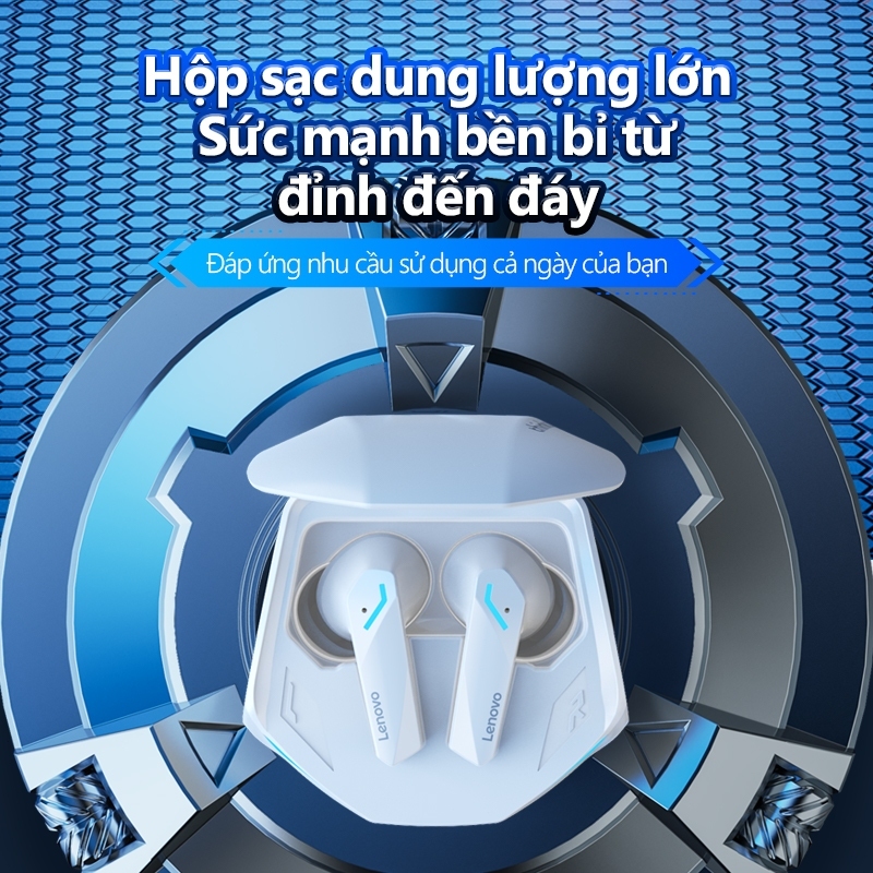 Tai nghe Bluetooth chơi game Lenovo GM2 PRO BT 5.3 TWS HIFI Audio  Tương thích với nhiều thiết bị, độ trễ thấp, có micro