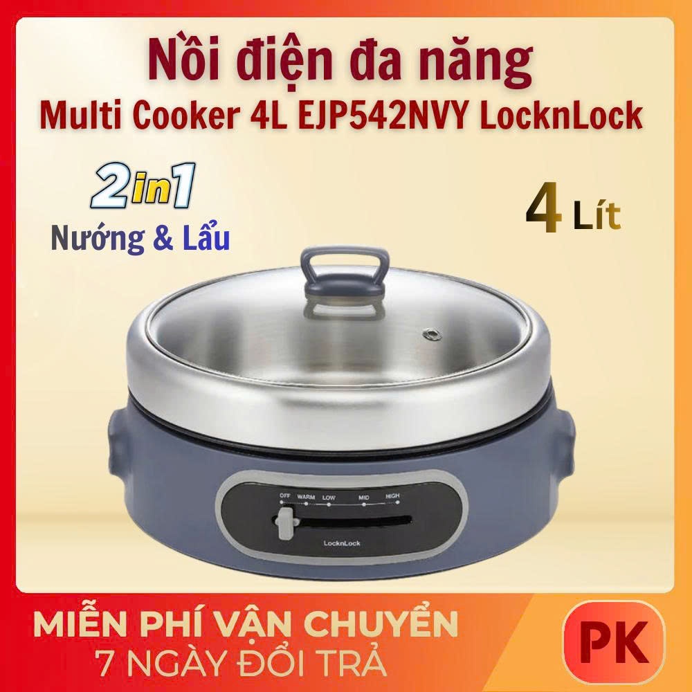 Nồi Điện Đa Năng LocknLock Multi Cooker With Ss Pot EJP542NVY dung tích ...