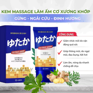 Kem chăm sóc gừng, Cải Thiện Nhức Mỏi Cơ Thể & Xương Khớp - Chiết Xuất Gừng, Ngãi Cứu, Đinh Hương 50g