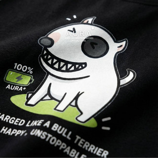 Áo thun Aura✦ Terrier Energy Oversized Tee 100% Cotton Unisex T-shirt