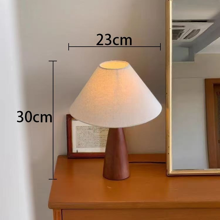 Vintage gỗ hạt phòng ngủ đầu giường sắt nghệ thuật Bắc Âu đơn giản phòng khách desktop bầu không khí hoài cổ đèn đêm nhỏ