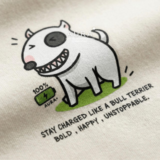 Áo thun Aura✦ Terrier Energy Oversized Tee 100% Cotton Unisex T-shirt