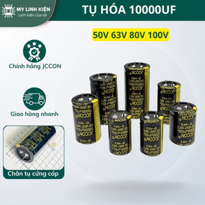 Tụ hoá 10000UF 50V 63V 80V 100V chính hãng JCCON chất lượng cao.