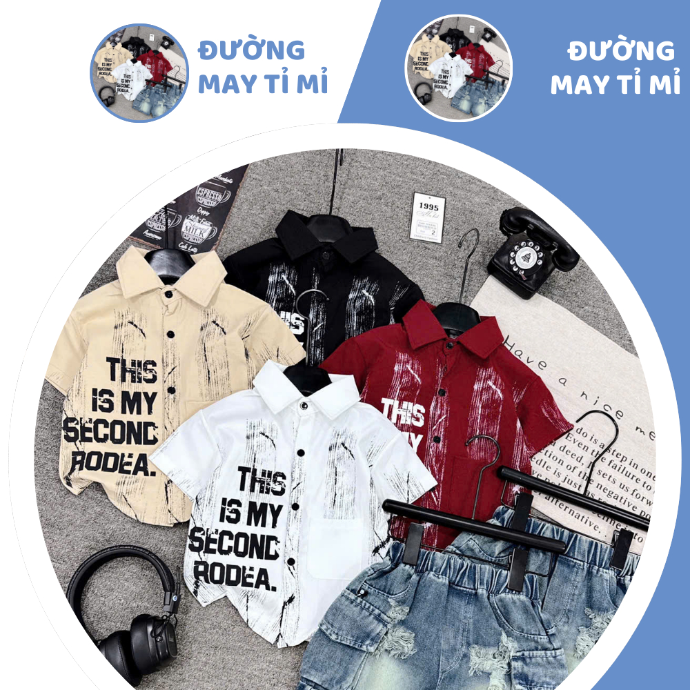[À ƠI SHOP] C17- bộ sơ mi this is my- a108.314