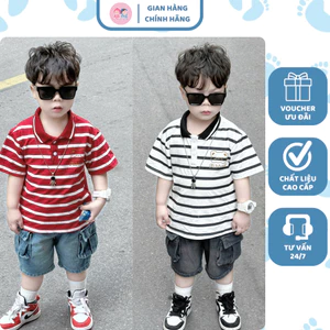 C33- bộ polo sọc gấu ribbor- a116.865
