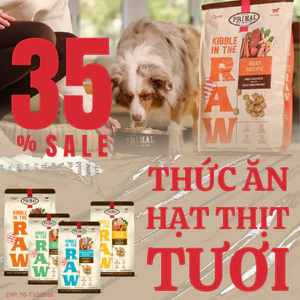 Thức ăn hạt Thịt sấy thăng hoa BARF Primal Raw Cao Cấp 680gr cho chó