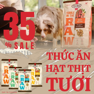 Thức ăn hạt Thịt sấy thăng hoa BARF Primal Raw Cao Cấp 680gr cho chó