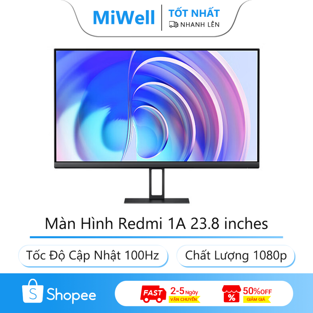 Redmi Màn hình máy tính 1A 23,8 inch 1080p HD Chất lượng hình ảnh Ánh ...