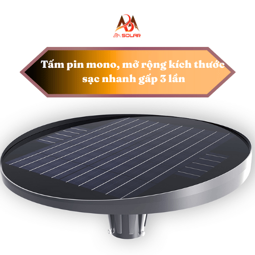 [2000W] Đèn Năng Lượng Mặt Trời UFO Đĩa Bay Sân Vườn, Vỏ Nhôm, Công Suất Lớn, Công Trình LED Siêu Sáng - ABM