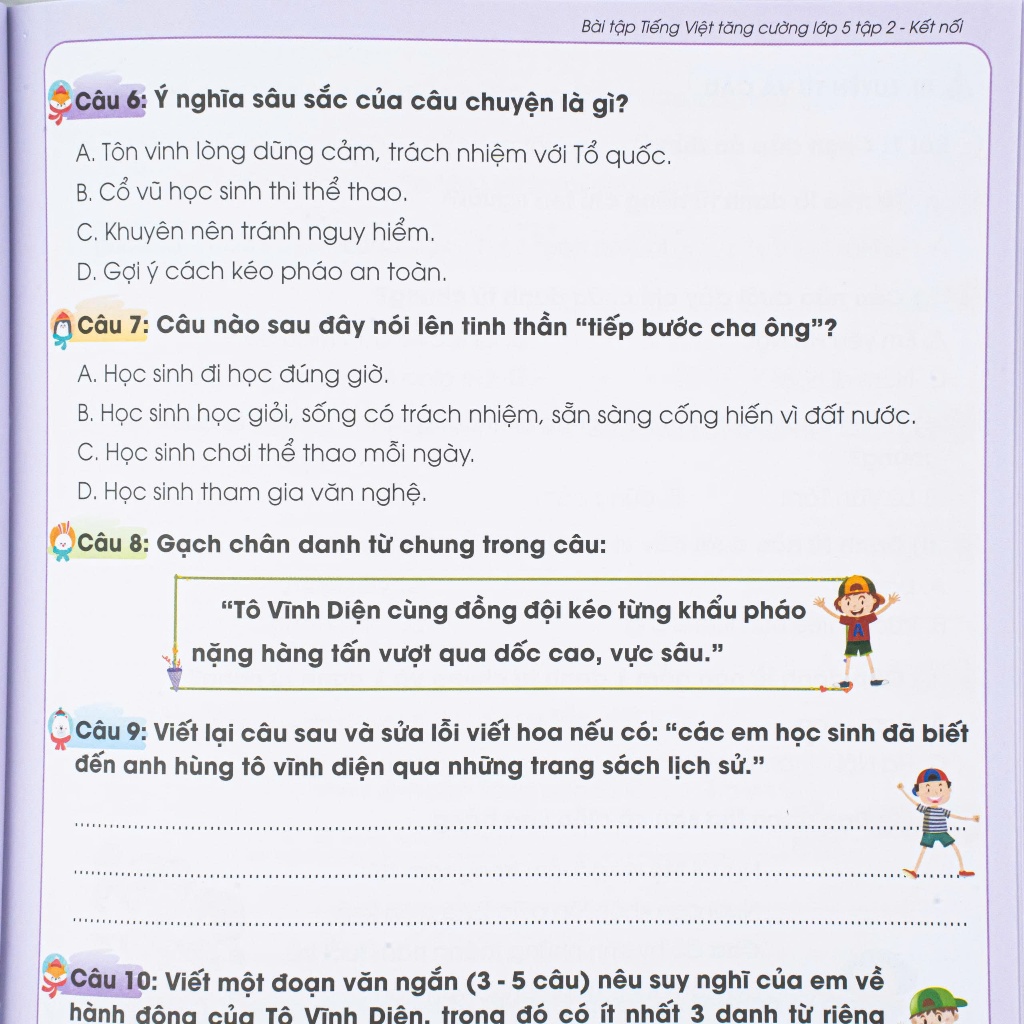 Sách - Vở Bài Tập Tiếng Việt Tăng Cường Lớp  5 tập 2 Kết Nối - H An Phúc