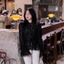 Áo ren hoa tiểu thư phối lưới chấm bi tay bồng rút nơ eo tôn dáng , Áo kiểu nữ cổ tròn dáng peplum style tiểu thư HQ