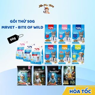 [50g] Hạt Cho Mèo MrVet/Mr.vet / Sample , túi tiện lợi , túi du lịch MRVET