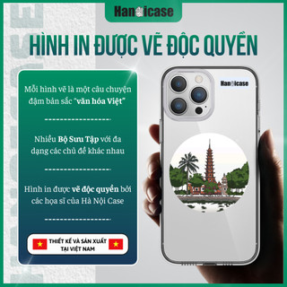 Ốp Lưng Điện Thoại Han icase Cho iPhone 12/13/14/15/16/17 Chống Sốc In Thủ Công Chùa Trấn Quốc