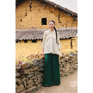 Quần áo dài OLV lụa mềm mịn ống rộng Silk Trouser nhiều màu phù hợp mặc lễ tết (Không kèm áo)