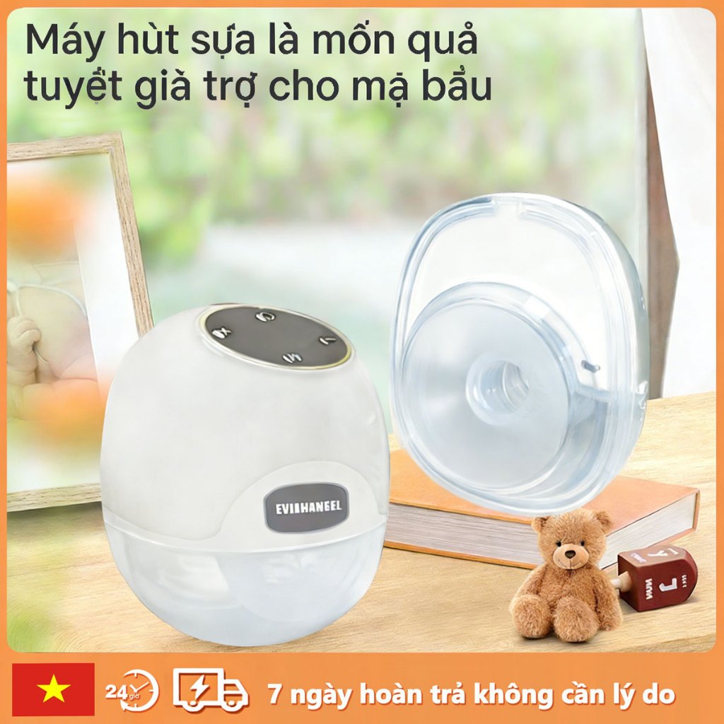 EvianAngel Máy Hút Sữa Bằng Điện Có Thể Đeo Được, Cầm Tay, Rảnh Tay, Không Đau, Thích Hợp Cho Con Bú